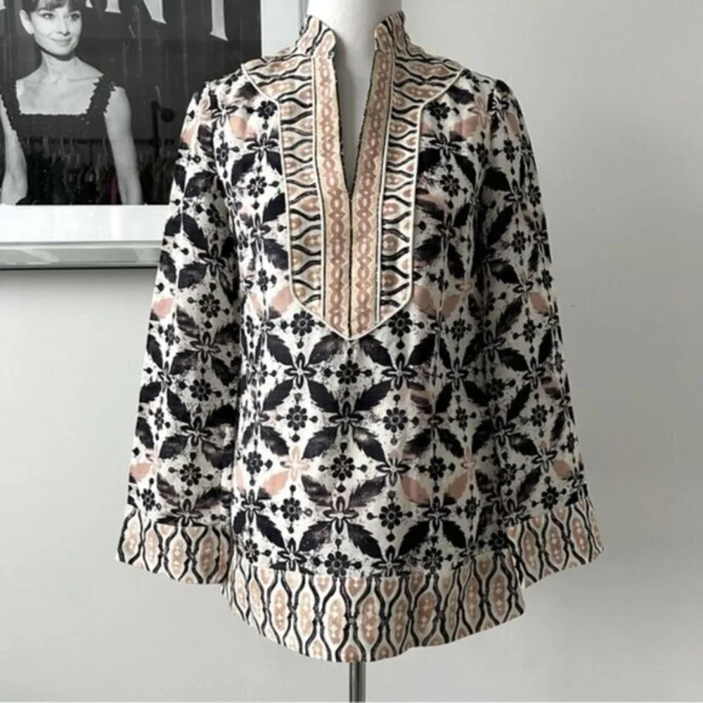 Tory Burch Wool and Silk Blend Tunic (c)